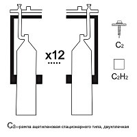 АВТОГЕНТЕХМАШ РАР-12с2 (12 бал.,двухплеч.,редук.РАО 30-1) стацио
